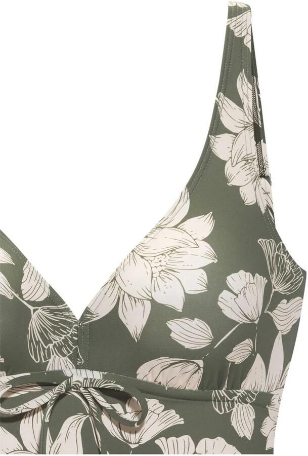 S.Oliver RED LABEL Beachwear Beugeltankinitop Lady met een bloemmotief