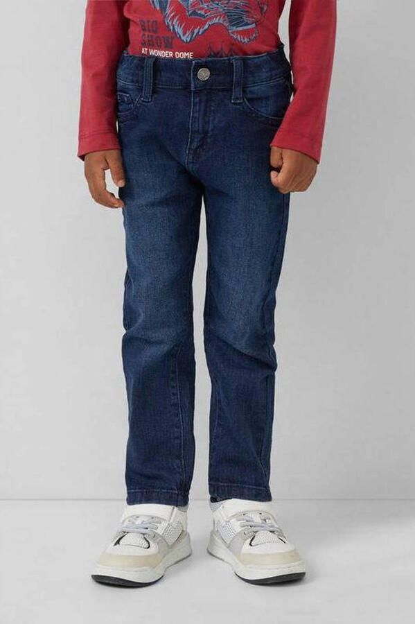 S.Oliver regular waist slim-fit jeans dark blue denim - Foto 2