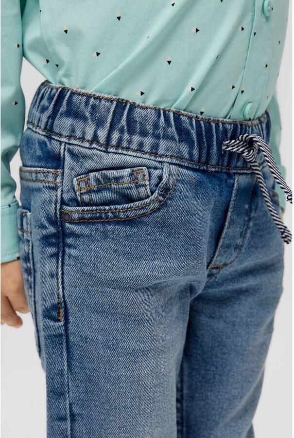 S.Oliver RED LABEL Slim fit jeans met elastische band en tunnelkoord