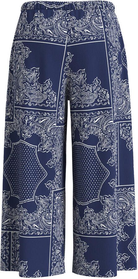S.Oliver wide leg broek donkerblauw - Foto 3