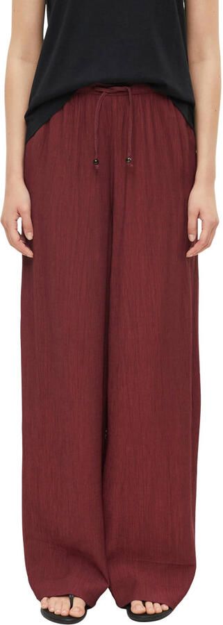 S.Oliver wide leg broek donkerrood