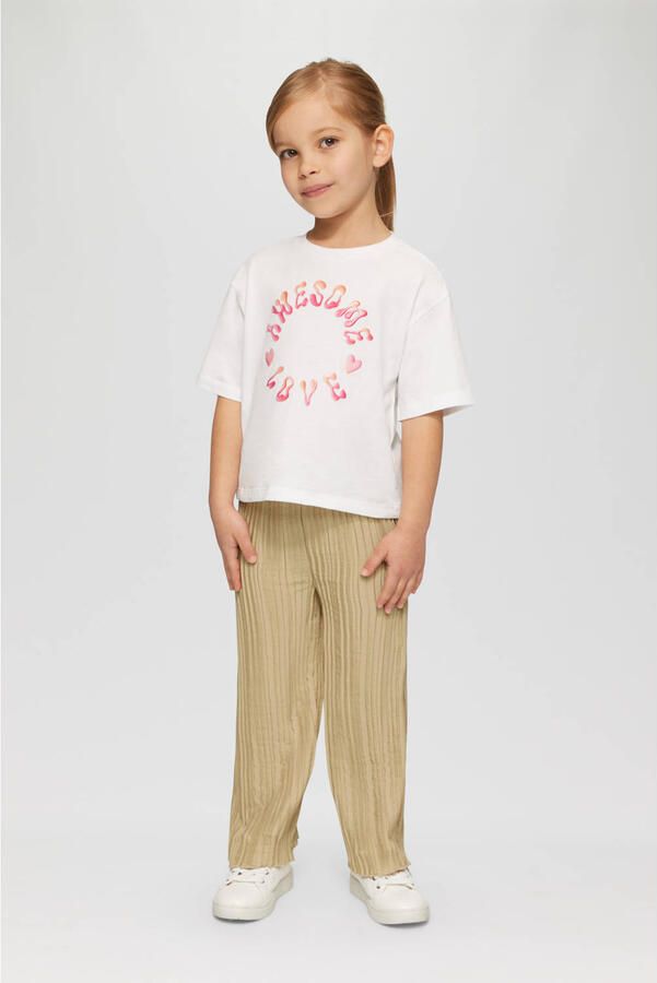 S.Oliver RED LABEL Loose fit ruime broek met effectgaren