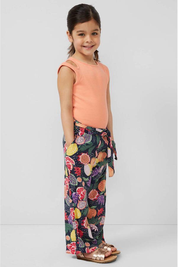 S.Oliver wide leg casual broek donkerblauw - Foto 2