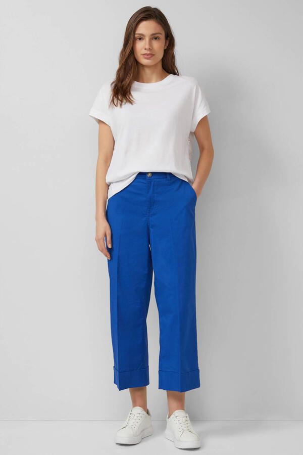 S.Oliver RED LABEL Wide leg culotte van katoenmix - Foto 2