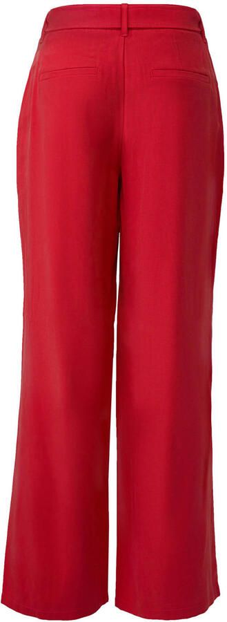 S.Oliver RED LABEL Wide leg broek met stoffen riem - Foto 3