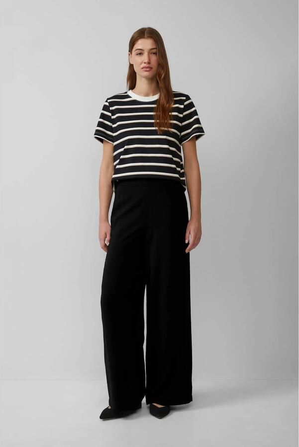 S.Oliver RED LABEL Loose fit stoffen broek van viscosemix