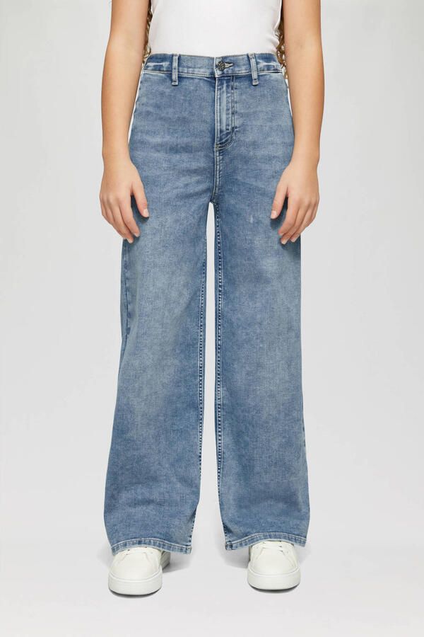 S.Oliver wide leg high waist jeans medium blue denim