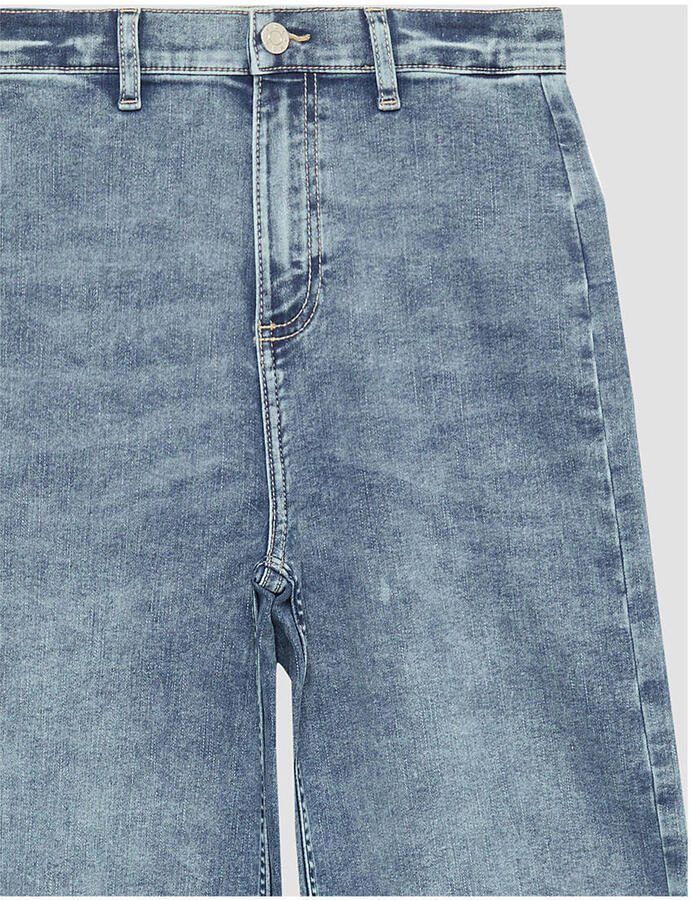 S.Oliver wide leg high waist jeans medium blue denim - Foto 2