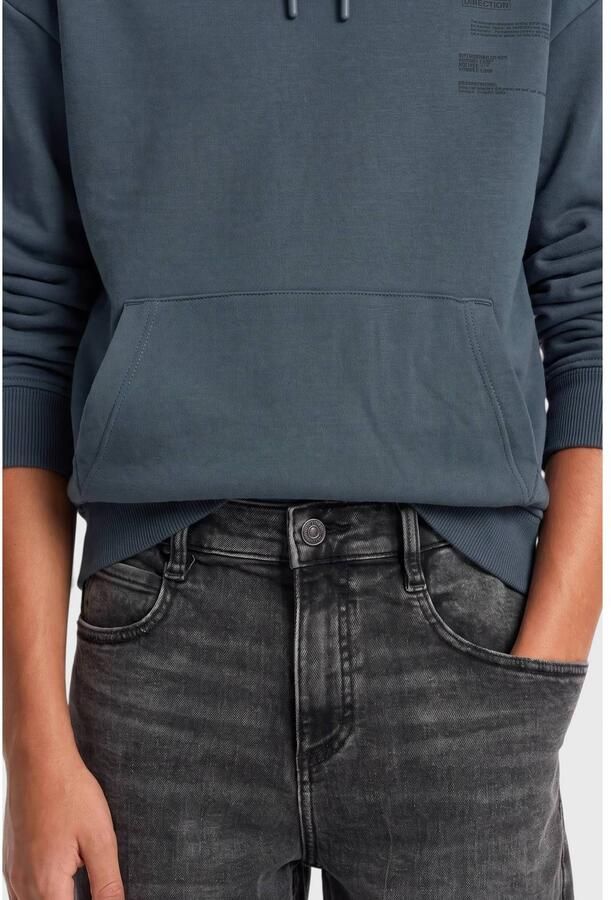 S.Oliver wide leg jeans antraciet Grijs Meisjes Katoen Effen