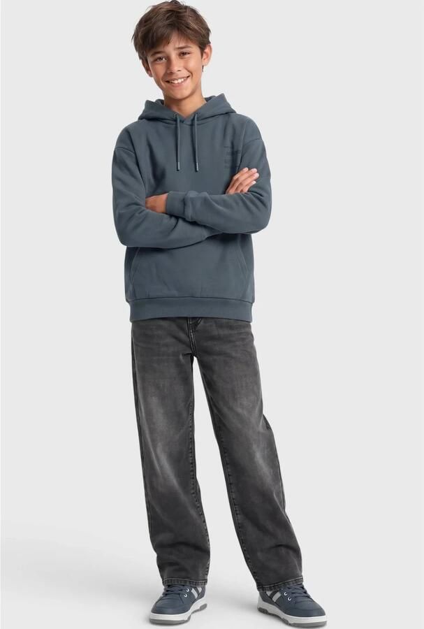 S.Oliver wide leg jeans antraciet Grijs Meisjes Katoen Effen - Foto 2