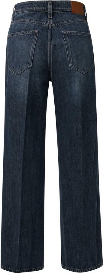 S.Oliver RED LABEL Wide leg jeans met bandplooien-detail: van katoenmix