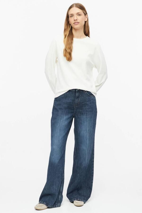 S.Oliver RED LABEL Wide leg jeans met bandplooien-detail: van katoenmix - Foto 2