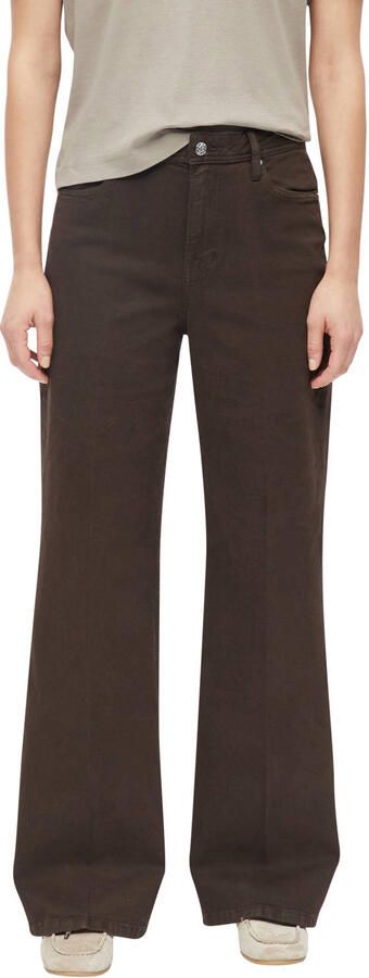S.Oliver wide leg jeans donkerbruin