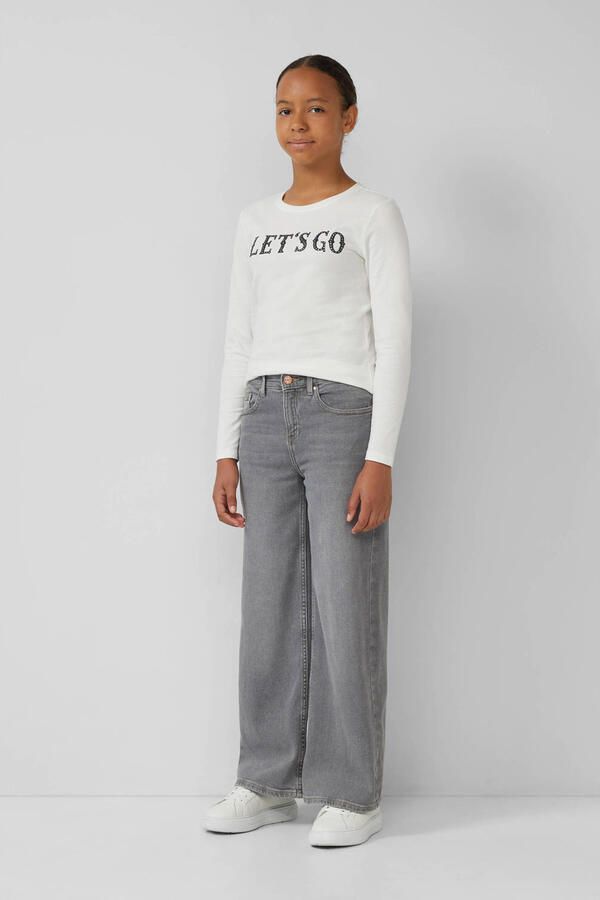 S.Oliver wide leg jeans grey denim - Foto 3