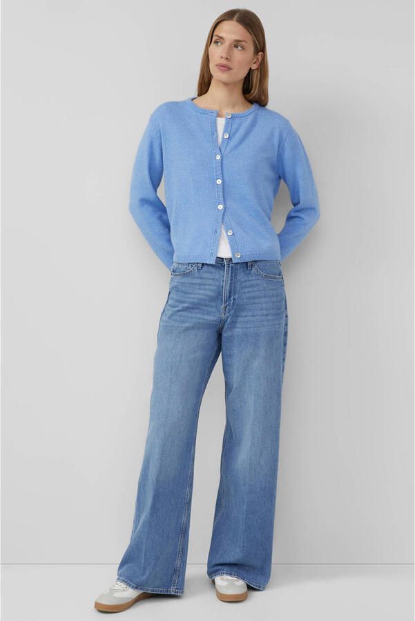 S.Oliver RED LABEL Wide leg jeans van katoenmix