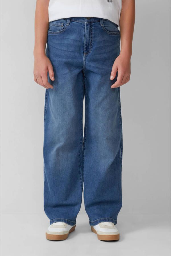 S.Oliver wide leg jeans medium blue denim