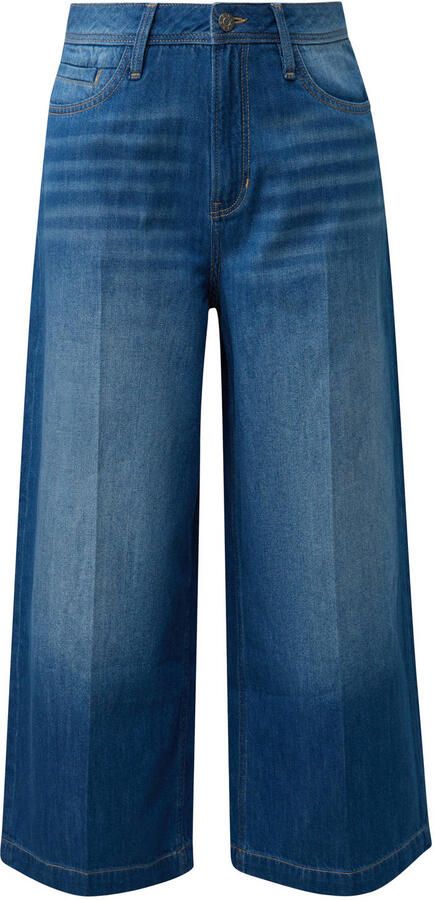 S.Oliver wide leg jeans mediumblauw