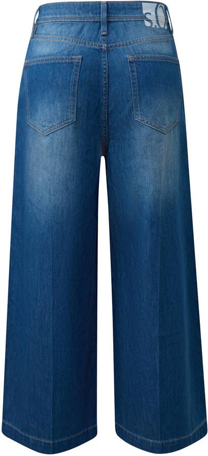 S.Oliver wide leg jeans mediumblauw
