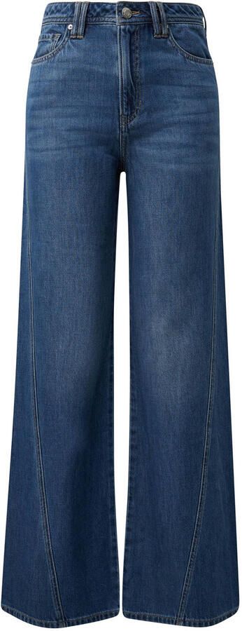 S.Oliver wide leg jeans mediumblauw