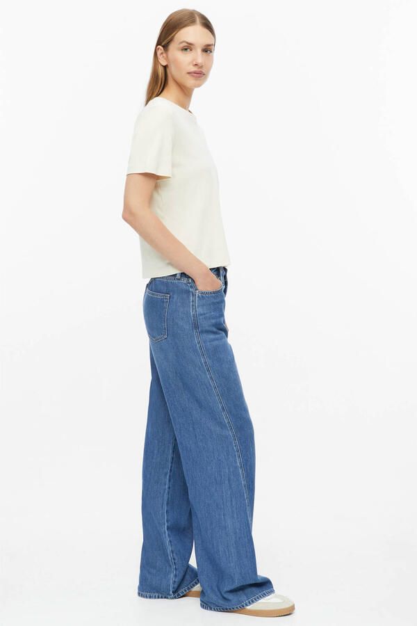 S.Oliver wide leg jeans mediumblauw - Foto 2
