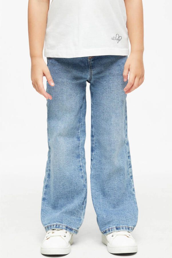 S.Oliver wide leg jeans mediumblauw