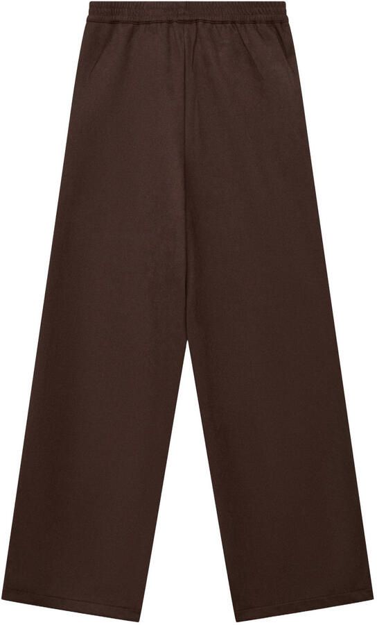 S.Oliver wide leg pantalon donkerbruin