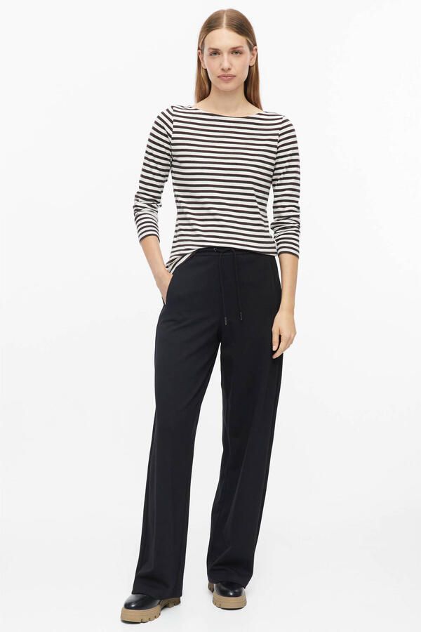 S.Oliver wide leg pantalon zwart - Foto 2