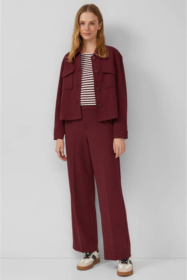 S.Oliver RED LABEL Wide leg stoffen broek met viscose