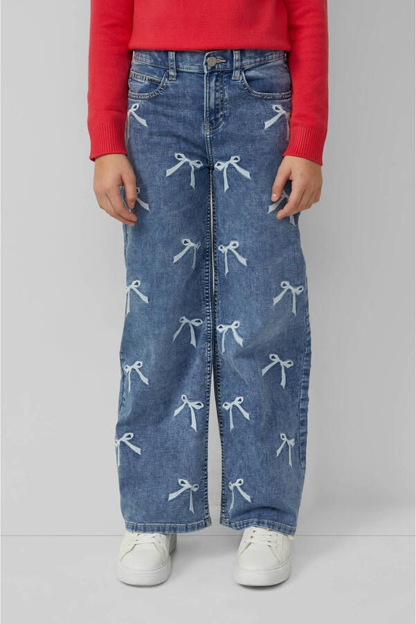 S.Oliver wide leg wide leg jeans medium blue denim - Foto 2