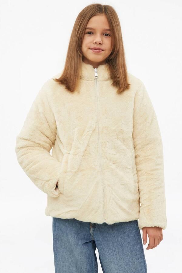 S.Oliver winterjas beige Meisjes Polyester Opstaande kraag Effen - Foto 3