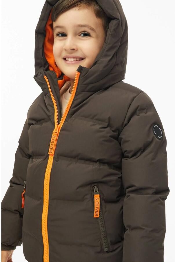 S.Oliver winterjas bruin Jongens Polyester Capuchon Effen - Foto 2