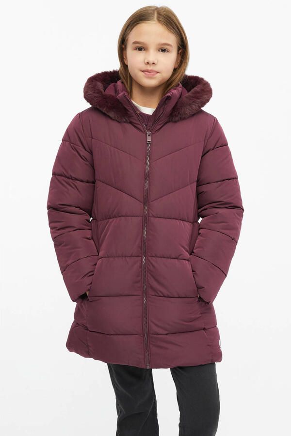 S.Oliver winterjas donkerrood Meisjes Polyester Capuchon Effen - Foto 3