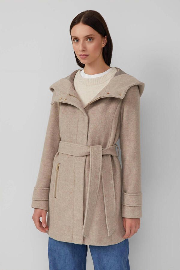 S.Oliver winterjas met wol beige - Foto 2