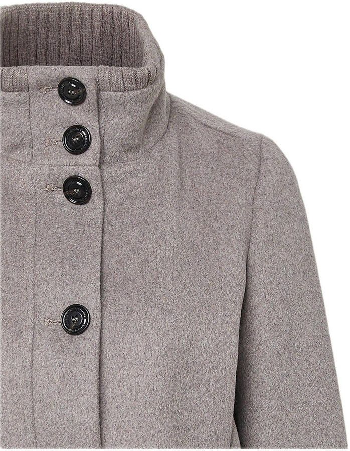 S.Oliver Wollen jack met staande kraag en knoopsluiting - Foto 1