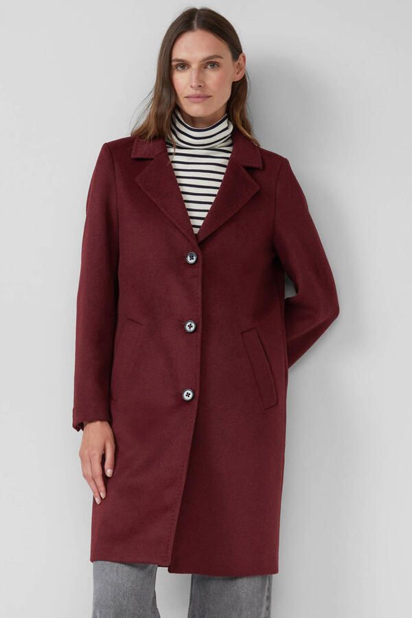 S.Oliver Lange jas met reverskraag en wol - Foto 2
