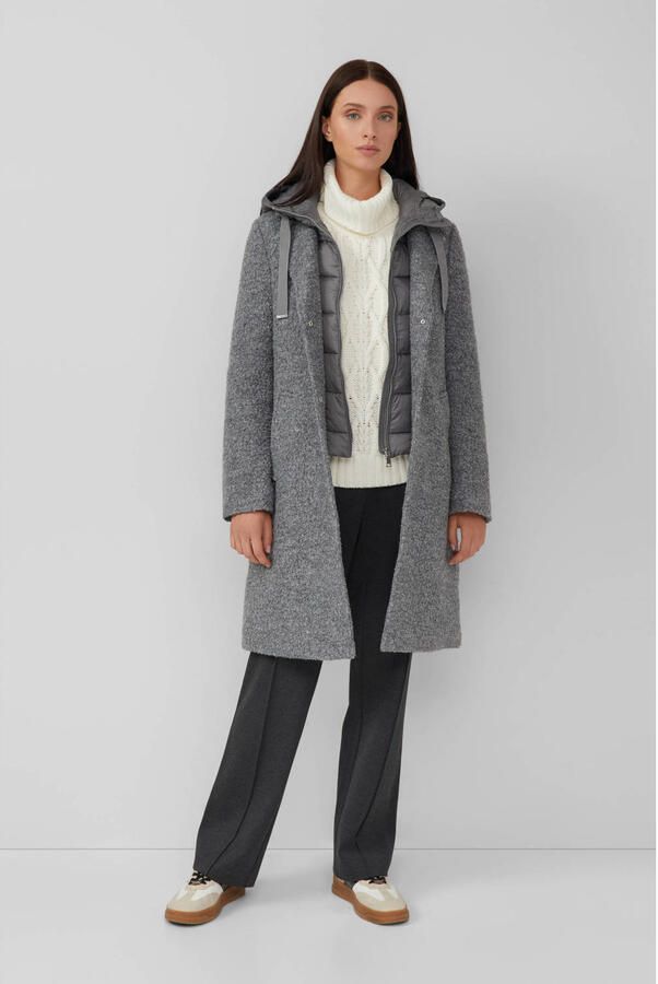 S.Oliver RED LABEL Regular fit lange jas met wol - Foto 2