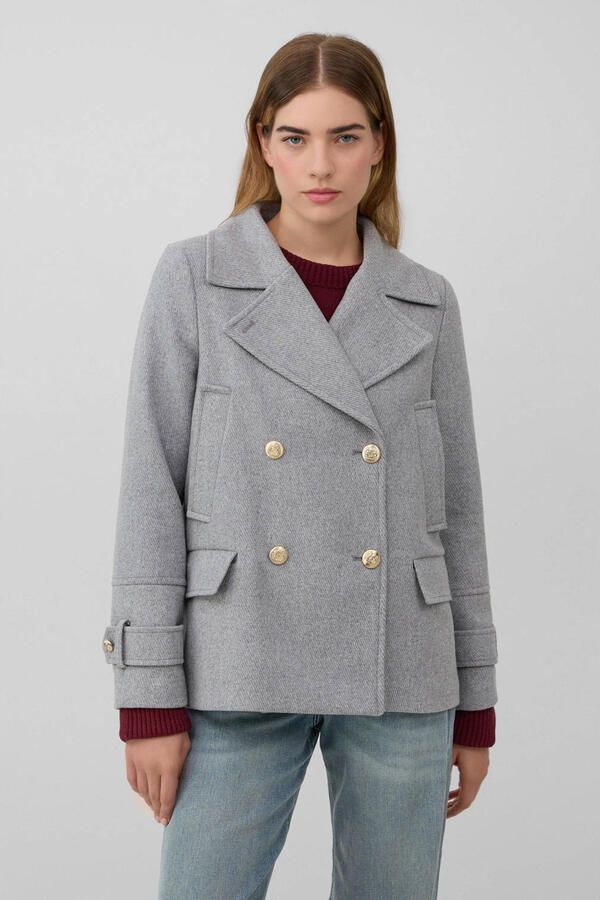 S.Oliver RED LABEL Regular fit wollen jack met dubbele knoopsluiting - Foto 3