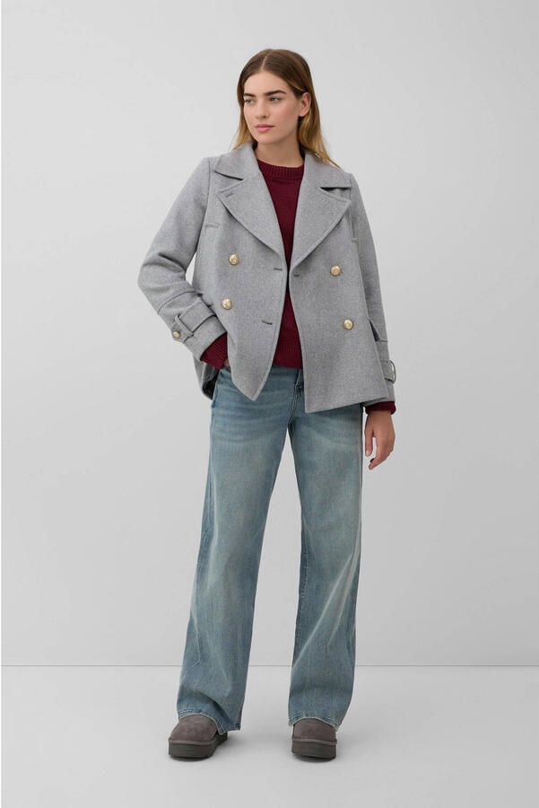 S.Oliver RED LABEL Regular fit wollen jack met dubbele knoopsluiting