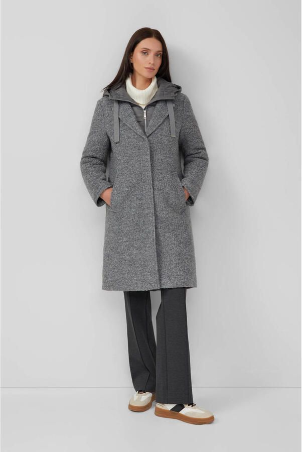 S.Oliver RED LABEL Regular fit lange jas met wol