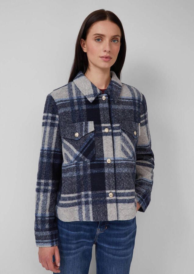 S.Oliver RED LABEL Regular fit wollen jack met sierknopen - Foto 3