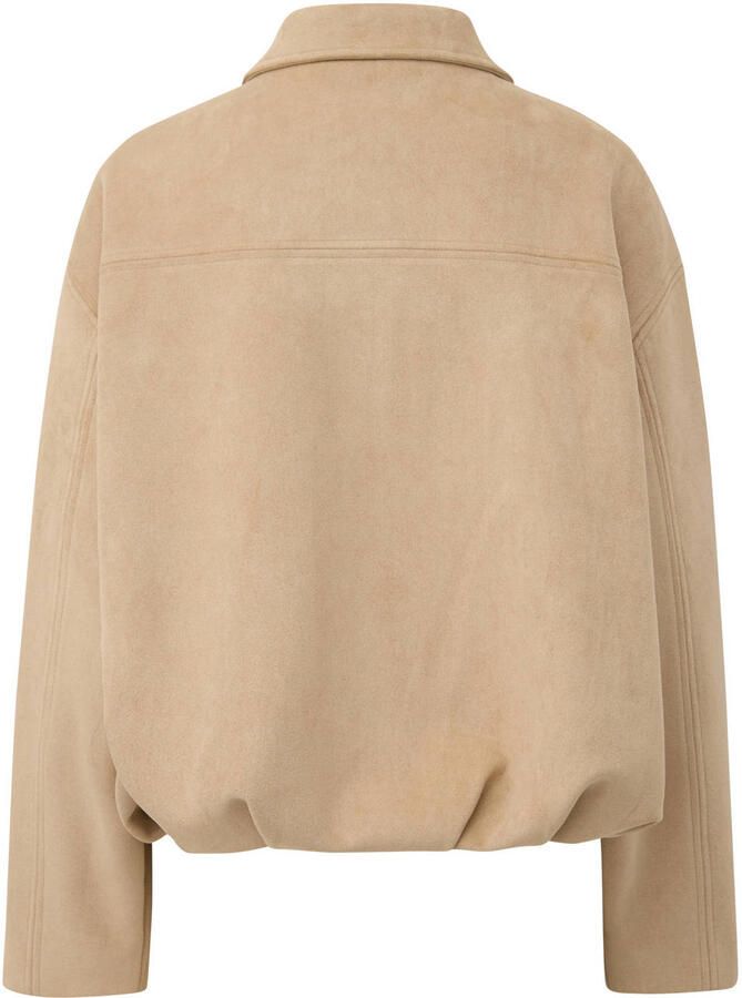 S.Oliver x Heidi Klum suèdelook imitatieleren jas beige - Foto 2