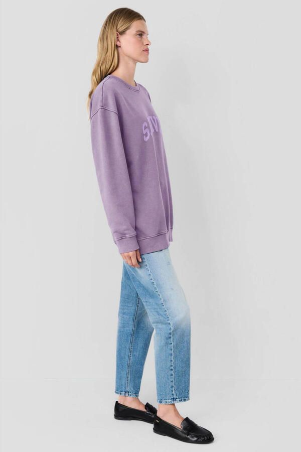 S.Oliver x Heidi Klum sweater met logo lila - Foto 2