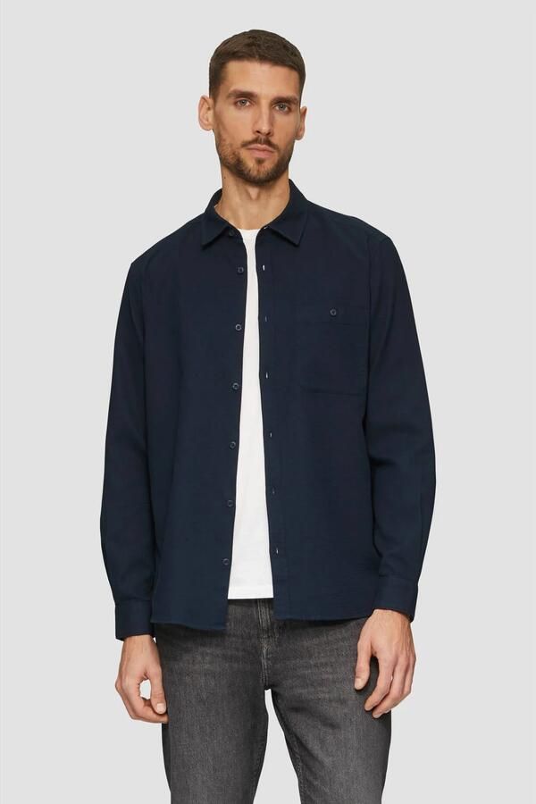 S.Oliver RED LABEL Regular fit vrijetijdsoverhemd van piqué van puur katoen