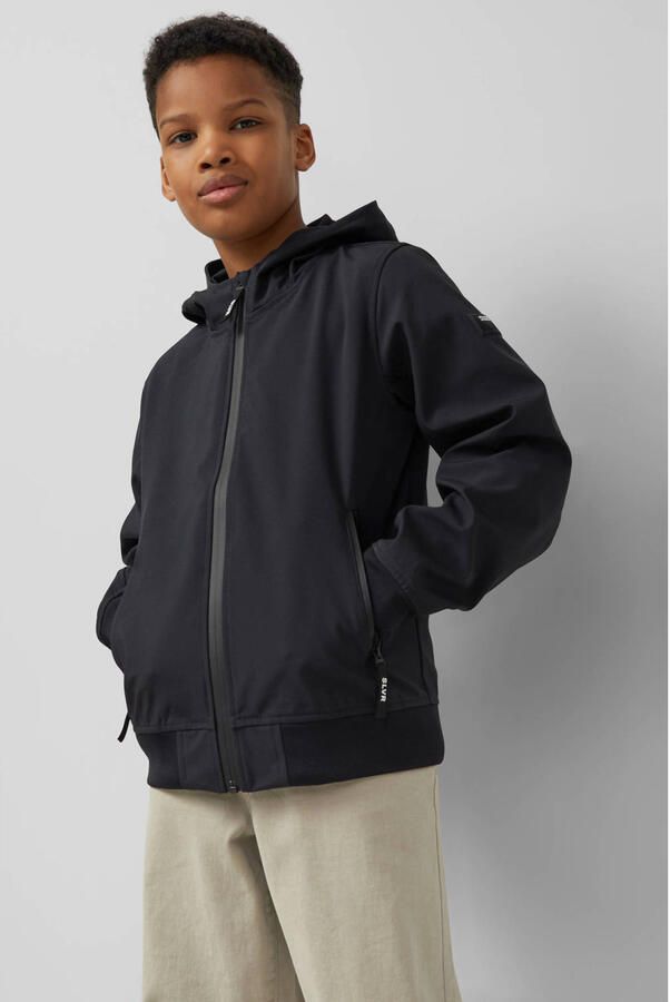 S.Oliver RED LABEL regular fit softshell-jas van waterafstotend materiaal