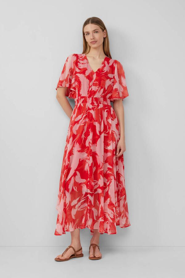 S.Oliver RED LABEL Getailleerde maxi-jurk met all-over motief - Foto 2