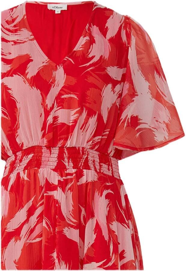 S.Oliver RED LABEL Getailleerde maxi-jurk met all-over motief