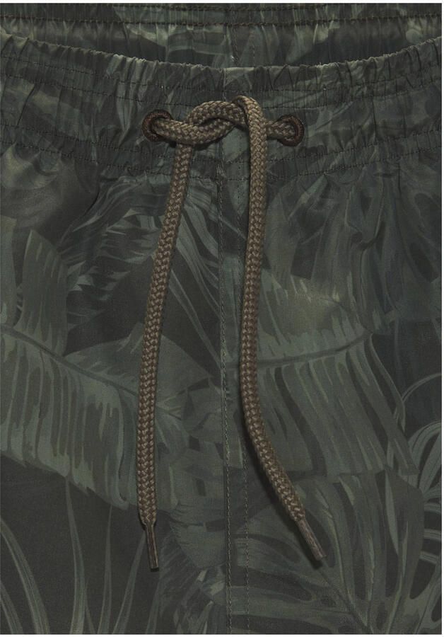 S.Oliver RED LABEL Beachwear Zwemshort Land in tropisch design