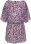 S.Oliver RED LABEL Beachwear Chiffon tuniek met bloemenpatroon in lichte geweven stof blousejurk - Thumbnail 1