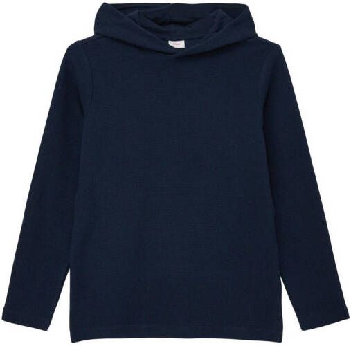 S.Oliver hoodie blauw Sweater Effen 164 | Sweater van