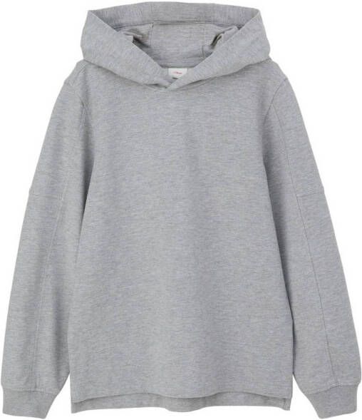 S.Oliver hoodie grijs Sweater Effen 140 | Sweater van